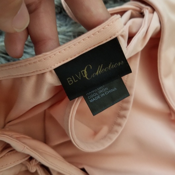 BLVD Collection Salmon Color Dress w/Open Back - Picture 3 of 3